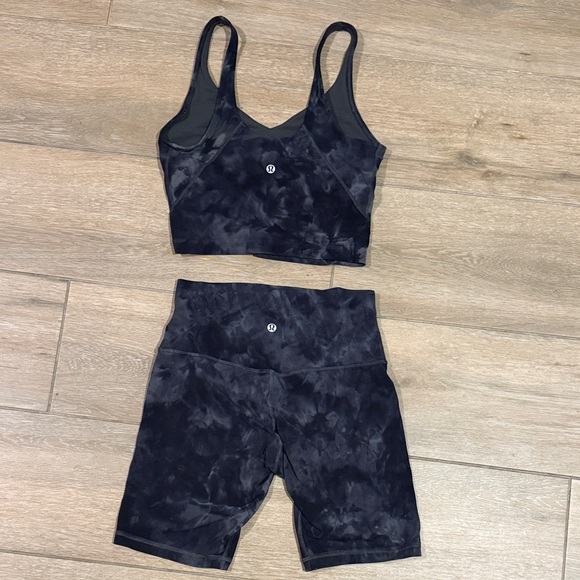 Lululemon Athletica Black Tie-Dye Activewear Set - Picture 2 of 2
